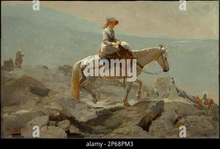 Winslow Homer, der Bridle Path, White Mountains, 1868, Öl auf Leinwand. Stockfoto