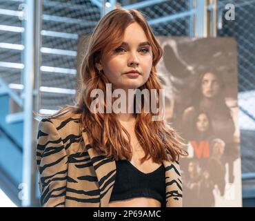 New York, New York, USA. 7. März 2023. Liana Liberato besucht das Empire State Building in New York am 6. März 2023 (Kreditbild: © Lev Radin/ZUMA Press Wire) NUR REDAKTIONELLE VERWENDUNG! Nicht für den kommerziellen GEBRAUCH! Stockfoto