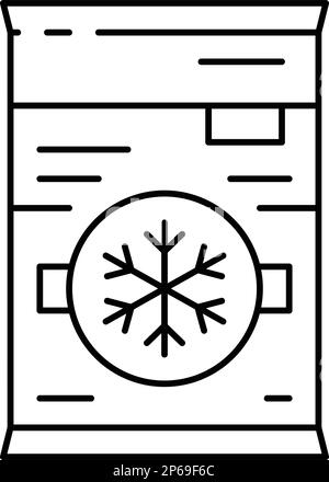 vektordarstellung der erste-Hilfe-Linie mit sofortiger Kaltverdichtung Stock Vektor