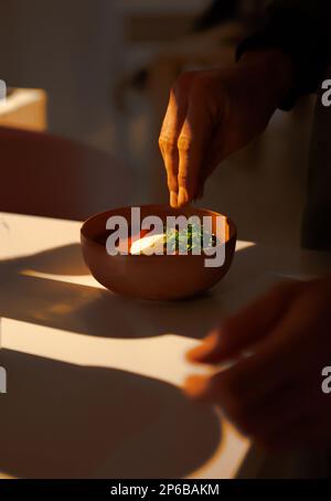 Indische Küche Kochen scharfe, köstliche Küche Stockfoto