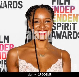 Santa Monica, Kalifornien - 04. März 2023: Rebecca Huntt nimmt an den Film Independent Spirit Awards 2023 Teil Stockfoto