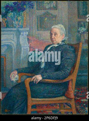 Théo van Rysselberghe, Sylvie Descamps Monnom, 1900, Öl auf Leinwand. Stockfoto