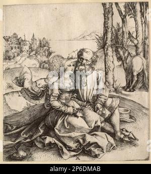 Albrecht Dürer, das schlecht sortierte Paar, c. 1495, Gravur auf Papier. Stockfoto