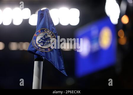 London, Großbritannien. 07. März 2023. Allgemeiner Blick in das Stadion während des Fußballspiels Chelsea FC vs Borussia Dortmund, UEFA Champions League in London, Großbritannien, März 07 2023 Gutschrift: Independent Photo Agency/Alamy Live News Stockfoto