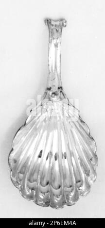 Maker's Mark SC oder SG, Caddy Spoon, 1834, Silber. Stockfoto