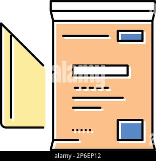 Vektordarstellung der erste-Hilfe-Farbsymbole des Dreieckverbandes Stock Vektor