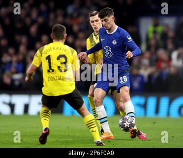 London, England, 7. März 2023. Kai Havertz von Chelsea während des UEFA Champions League-Spiels auf der Stamford Bridge, London. Der Bildausdruck sollte lauten: David Klein/Sportimage Stockfoto