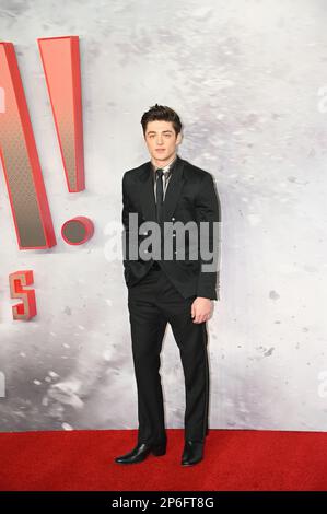 Asher Angle nimmt an der Sonderuntersuchung von Shazam Teil! Fury of the Gods am Cineworld Leicester Square, London, Großbritannien. Foto: 7. März 2023. Stockfoto