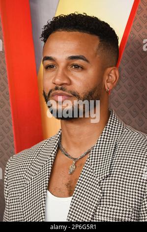 Aston Merrygold nimmt an der Sonderuntersuchung von Shazam Teil! Fury of the Gods am Cineworld Leicester Square, London, Großbritannien. Foto: 7. März 2023. Stockfoto