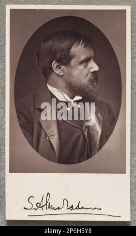 Unbekannt, Sir Lawrence Alma-Tadema, Holzburytyp oder Kohlenstoffabdruck. Stockfoto