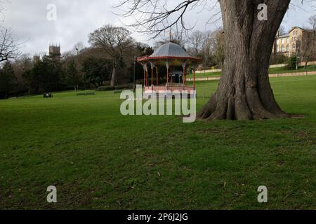 The Bandstand in Lincoln Arboretum, England, Großbritannien Stockfoto