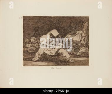 Francisco de Goya y Lucientes, was für ein Wahnsinn, 1810-1820, Ätzen und Aquatint. Stockfoto