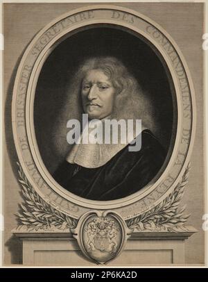 Antoine Masson, Guillaume de Brisacier, 1664, Gravur. Stockfoto