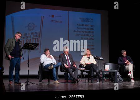 Rom, Italien. 07. März 2023. Präsentation des Buches "Il Patto Sporco e il silenzio" im Teatro Garbatella in Rom (Foto: Matteo Nardone/Pacific Press/Sipa USA) Kredit: SIPA USA/Alamy Live News Stockfoto