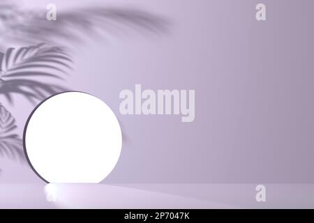 3D-Renderhintergrund mit pastellfarbenem Bogen und Tür für die Bildkomposition Stockfoto