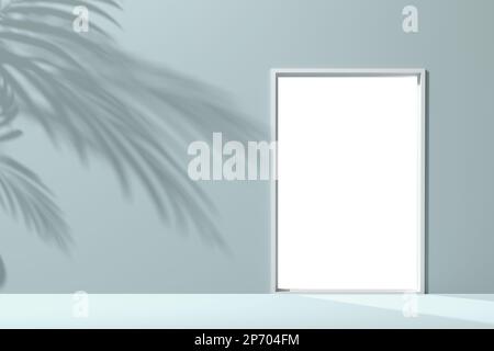3D-Renderhintergrund mit pastellfarbenem Bogen und Tür für die Bildkomposition Stockfoto