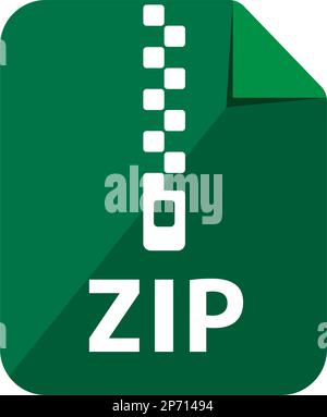 Dateiformate Vektorsymbol Illustration | ZIP Stock Vektor