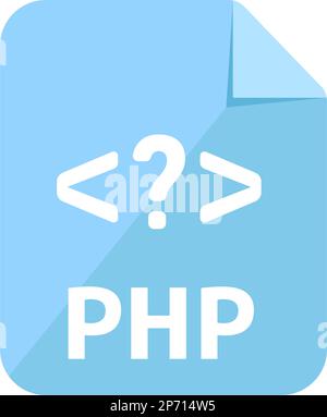 Dateiformate Vektorsymbol Illustration | PHP Stock Vektor