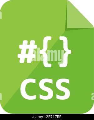 Dateiformate Vektorsymbol Illustration | CSS Stock Vektor
