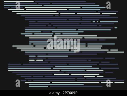 Cartoon-Codierung simulierte Linien Vektor-Illustration Stock Vektor