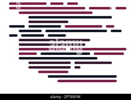 Cartoon-Codierung simulierte Linien Vektor-Illustration Stock Vektor