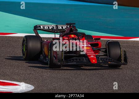 MANAMA, BAHRAIN, Sakhir Circuit, 3. März 2023: Nr. 16, Charles LECLERC, MCO, Team Scuderia Ferrari, während des Bahrain Formel 1 Grand Prix im B Stockfoto