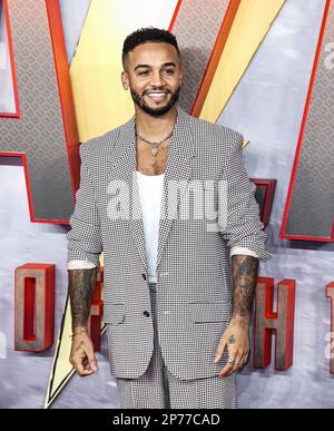 London, Großbritannien. 07. März 2023. Aston Merrygold besucht die Shazam! Fury of the Gods' UK Special Screening am Cineworld Leicester Square in London. (Foto: Brett Cove/SOPA Images/Sipa USA) Guthaben: SIPA USA/Alamy Live News Stockfoto