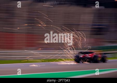MANAMA, BAHRAIN, Sakhir Circuit, 3. März 2023: Nr. 16, Charles LECLERC, MCO, Team Scuderia Ferrari, während des Bahrain Formel 1 Grand Prix im B Stockfoto