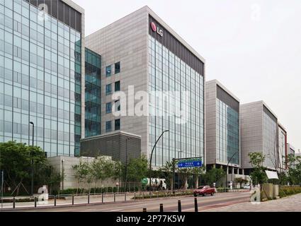 Seoul, Südkorea - Mai 2022: Das Gebäude des LG Science Park in Magok, entworfen von HOK.Magok-dong, Gangseo-gu Stockfoto