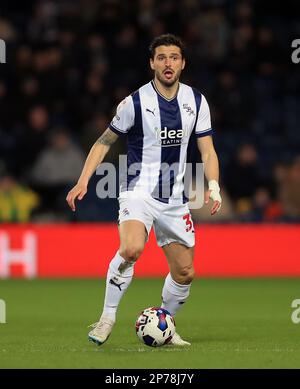 West Bromwich Albion's OK Yokuslu während des Sky Bet Championship Spiels in den Hawthorns, West Bromwich. Foto: Dienstag, 7. März 2023. Stockfoto