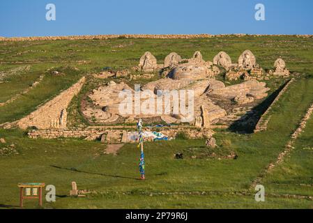 Großer Buddha auf dem Hügel. Provinz Dornod. Mongolei Stockfoto