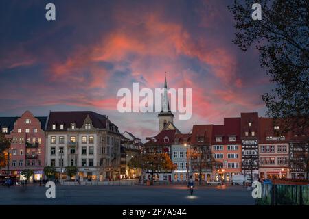 Fotografische Eindrücke aus der Landeshauptstadt Thüringen Erfurt Stockfoto