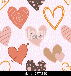 Ein nahtloses Muster, das für Drucke, Textilien, Design und vieles mehr verwendet werden kann. Die einzige Einschränkung ist Ihre Fantasie! Stockfoto