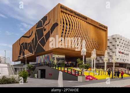 World Expo 2020 Dubai, Baden-Württemberg-Haus, Außenansicht des Pavillons, Dubai, Vereinigte Arabische Emirate Stockfoto