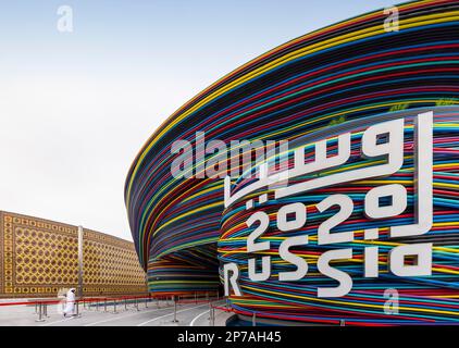 World Expo 2020 Dubai, Russia Pavilion, Exterior View, Dubai, Vereinigte Arabische Emirate Stockfoto