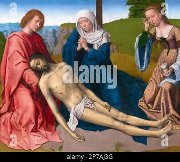 Wehklage über den Leib Christi, Gerard David, circa 1500, Kunst Institut von Chicago, Chicago, Illinois, USA, Nordamerika, Stockfoto