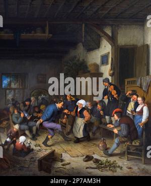 Es Welkt in einem Gasthaus, Adriaen van Ostade, 1674, Kunst Institut von Chicago, Chicago, Illinois, USA, Nordamerika, Stockfoto