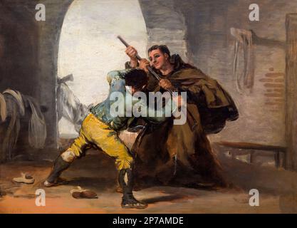 Friar Pedro hat die Pistole aus El Maragato, Francisco Goya, circa 1806, Art Institute of Chicago, Chicago, Illinois, USA, Nordamerika, Stockfoto