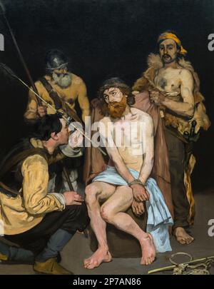 Jesus verspottet von den Soldaten, Edouard Manet, 1865, Art Institute of Chicago, Chicago, Illinois, USA, Nordamerika, Stockfoto