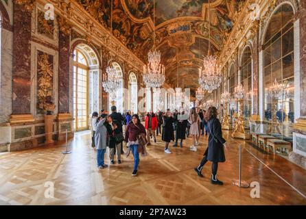 Chateau de Versailles, Departement Yvelines, Region Ile-de-France, Frankreich Stockfoto