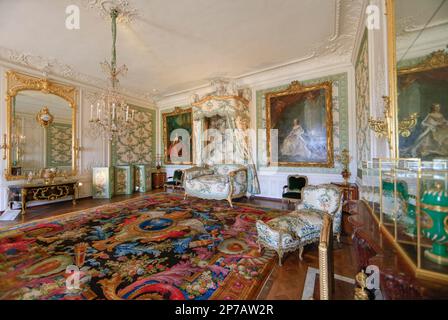 Die Apartments der Töchter von Louis XV, La Chambre de Madame Victoire, Chateau de Versailles, Yvelines Department, Ile-de-France Region, Frankreich Stockfoto