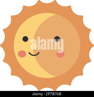 Gemini nettes Tierkreiszeichen runde Vektor-Illustration Stock Vektor