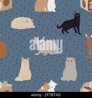 Ein nahtloses Muster, das für Drucke, Textilien, Design und vieles mehr verwendet werden kann. Die einzige Einschränkung ist Ihre Fantasie! Stockfoto