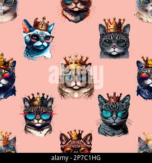 Ein nahtloses Muster, das für Drucke, Textilien, Design und vieles mehr verwendet werden kann. Die einzige Einschränkung ist Ihre Fantasie! Stockfoto