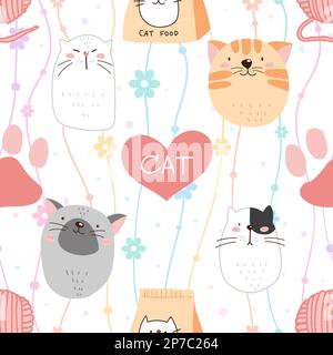 Ein nahtloses Muster, das für Drucke, Textilien, Design und vieles mehr verwendet werden kann. Die einzige Einschränkung ist Ihre Fantasie! Stockfoto