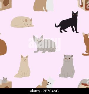 Ein nahtloses Muster, das für Drucke, Textilien, Design und vieles mehr verwendet werden kann. Die einzige Einschränkung ist Ihre Fantasie! Stockfoto