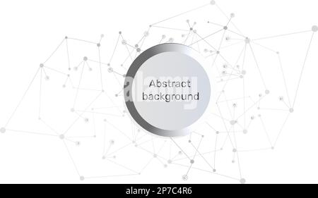 Wissenschaftlicher, technologischer molekularmedizinischer Hintergrund. Gentechnik und Molekularstruktur, Hexagon-DNA-Netzwerk, wissenschaftliche Chemie Stock Vektor