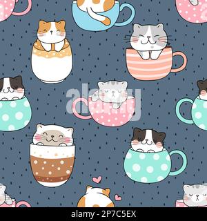 Ein nahtloses Muster, das für Drucke, Textilien, Design und vieles mehr verwendet werden kann. Die einzige Einschränkung ist Ihre Fantasie! Stockfoto