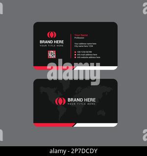 Corporate Visitenkarte Vorlage Stock Vektor