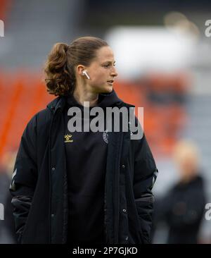 Laval, Frankreich. 21. Februar 2023. Laval, Frankreich, Februar 21. 2023: Aktion des internationalen Freundschaftsspiels zwischen Dänemark und Uruguay im Stade Francis Le Basser in Laval, Frankreich (James Whitehead/SPP). Kredit: SPP Sport Press Photo. Alamy Live News Stockfoto